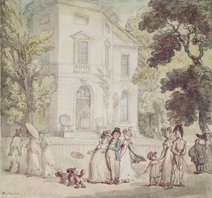 日曜の午後の遊歩道 作： Thomas Rowlandson